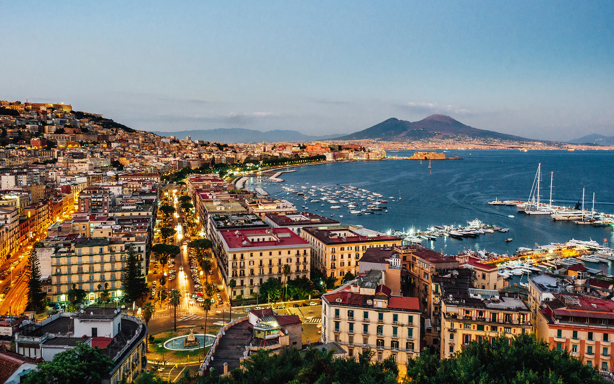 Historic center of Naples featuring ancient churches and palaces