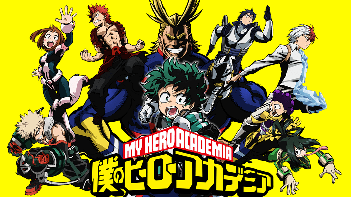 My Hero Academia characters showcasing their unique Quirks in an epic battle.