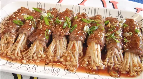 Beef Enoki Roll